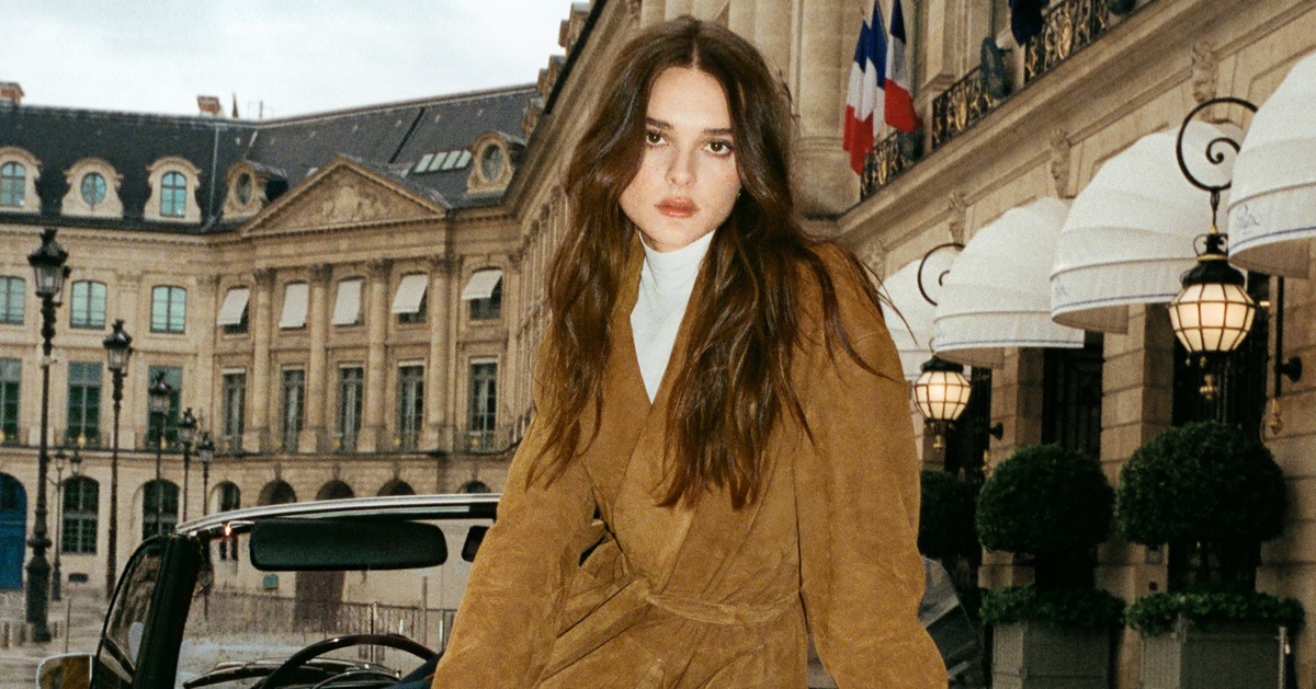 Charlotte Lawrence Poses Day to Night in FRAME x Ritz Paris